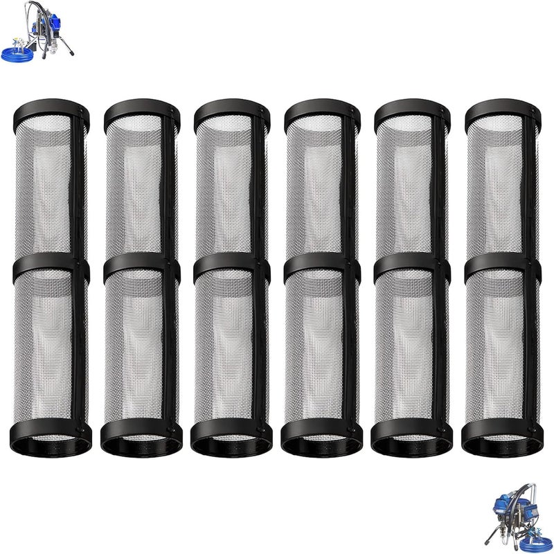 KUEDPEZ 246384 Airless Paint Sprayer Filter, Fit for Graco 390 395 490 495 595 Pump Manifold Strainer 60 mesh, Compatible with Graco 246384 for Airless Paint Sprayers (6 Packs) - Image 1